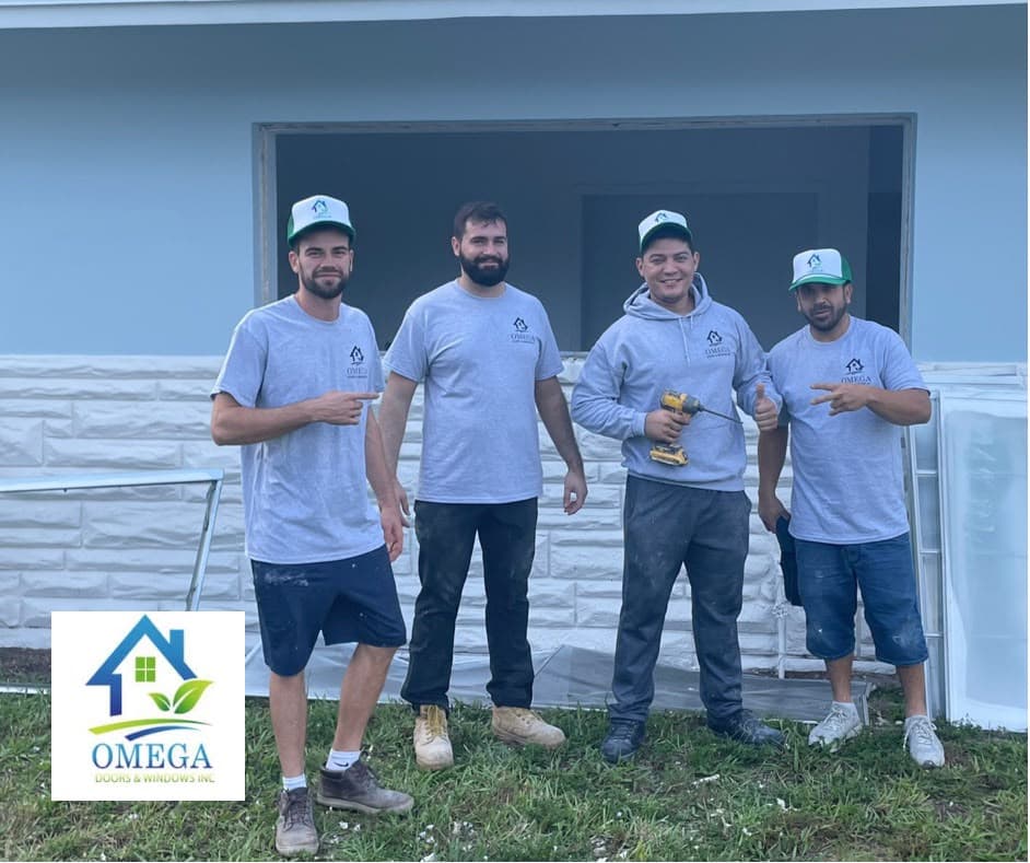 Omega Doors & Windows technician providing door and window repair