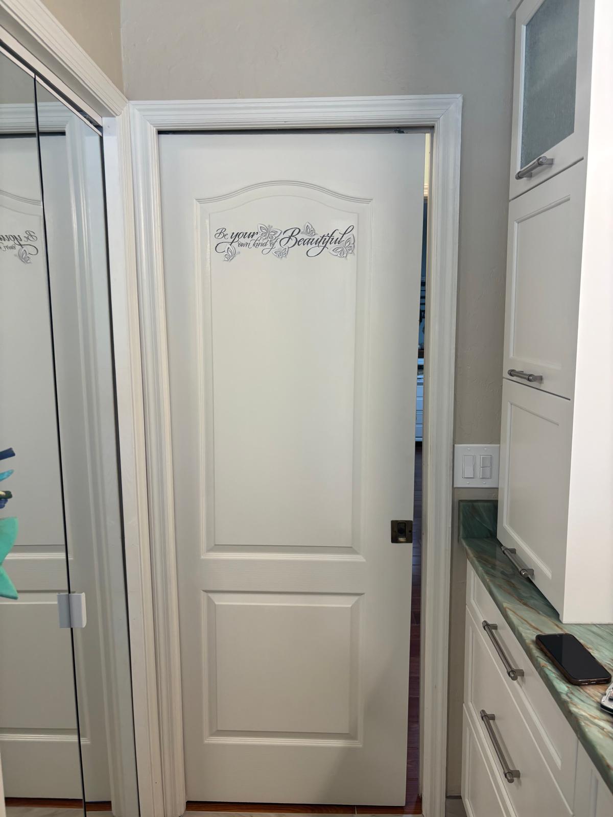 Pocket door during repair